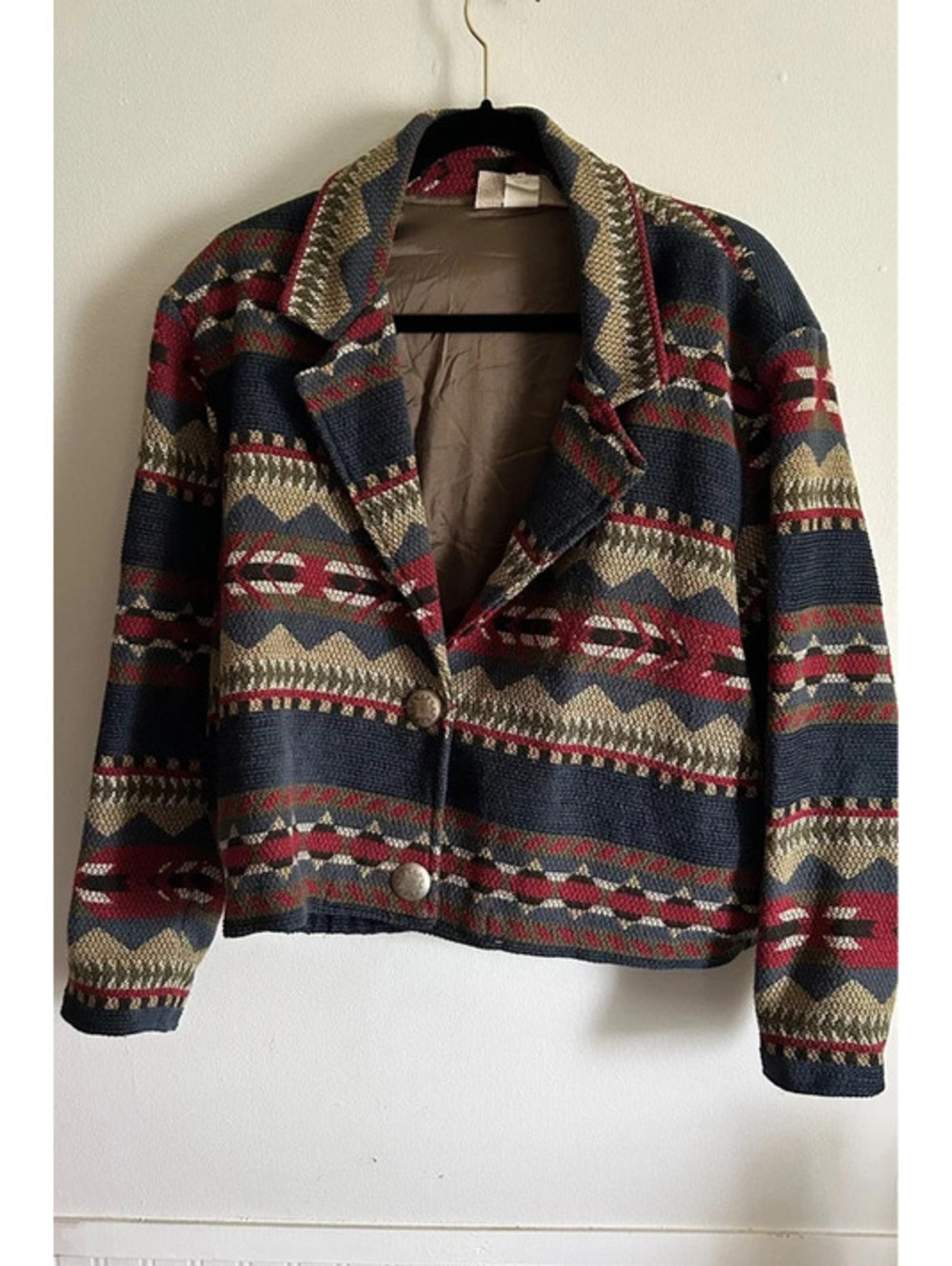 Vintage Painted Pony Southwestern Cropped Jacket Concho Buttons USA M